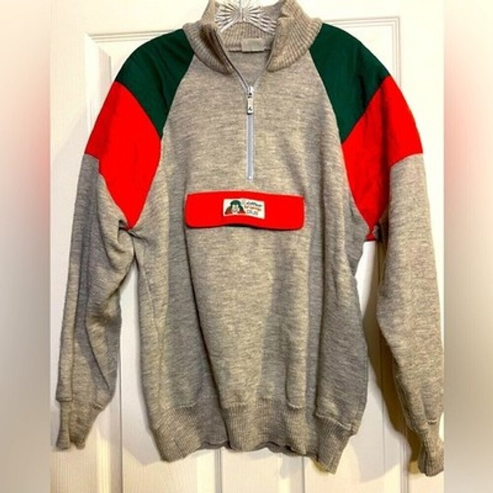 Vintage 80's LOFFLER Unisex Winter Snowboard Ski Jacket Pullover Retro size Med